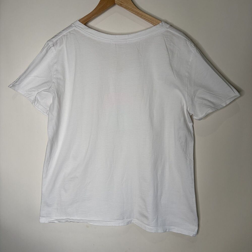Fresh Produce T-Shirt Boulder Colorado White V-Neck Top Cotton Women XL - Picture 4 of 8
